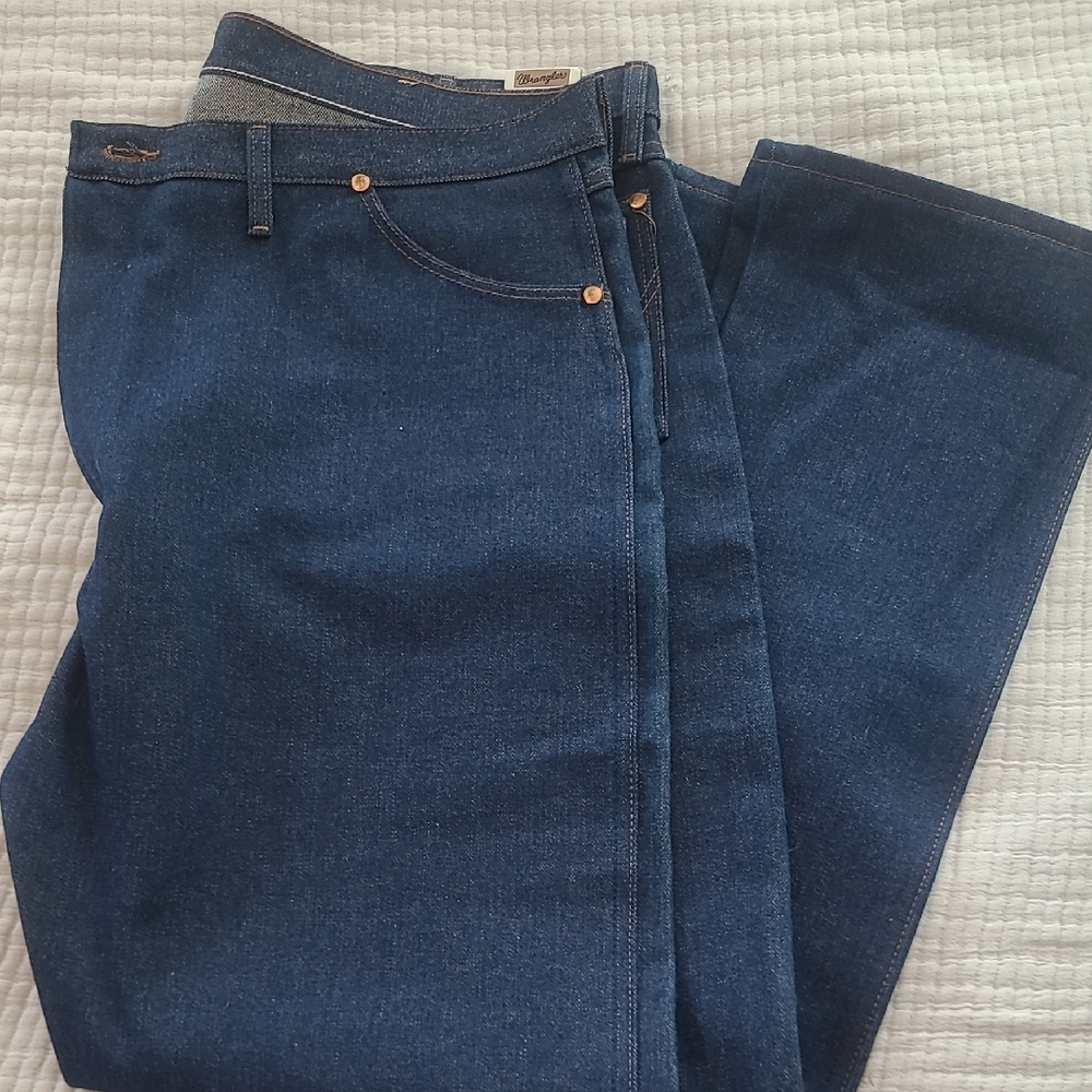Wrangler Blue Straight Leg Jeans Classic Denim